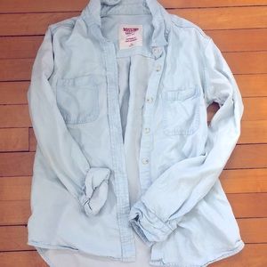 Women’s size xs light wash denim bottom down